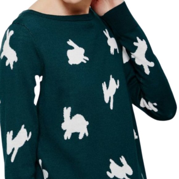 LOFT Sweaters - LOFT Rabbit Pattern Sweater - L